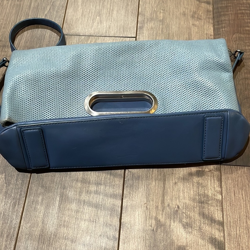 Skagen soft all leather steel blue purse. - Picture 11 of 13